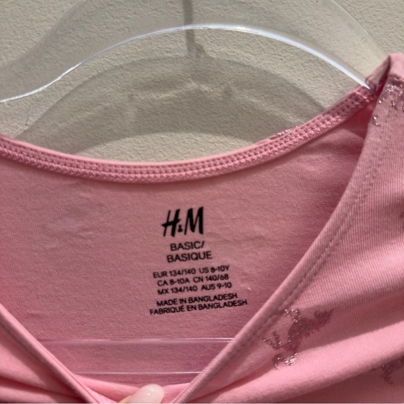 H&M Pink Pony Horse Girls Dress Size 6-10 - Picture 3 of 4